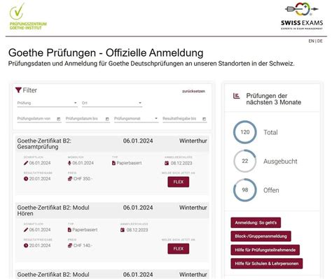 goethe exam dates 2022|Deutsch­prüfungen .
